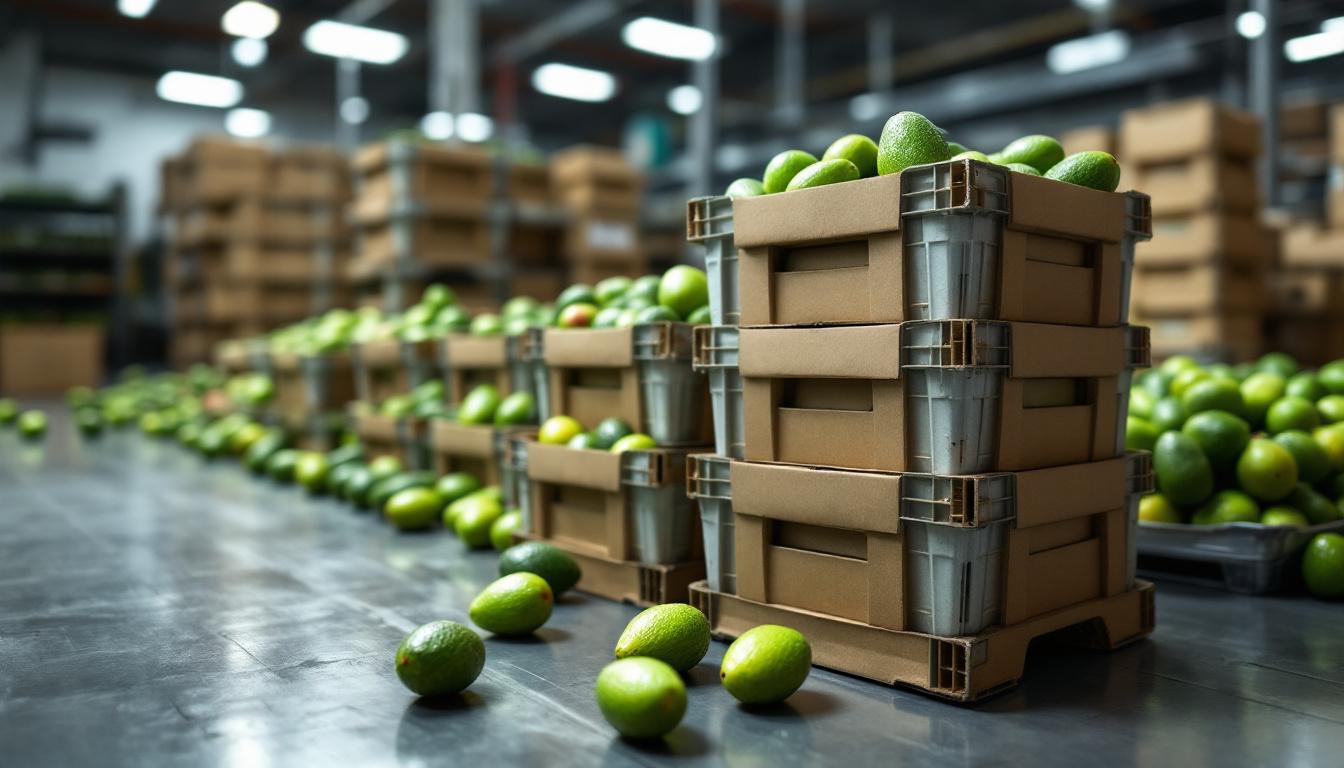 Cajas de Plastico para Aguacate